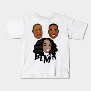 BLM George Floyd Ahmaud Arbery Breonna Taylor Kids T-Shirt